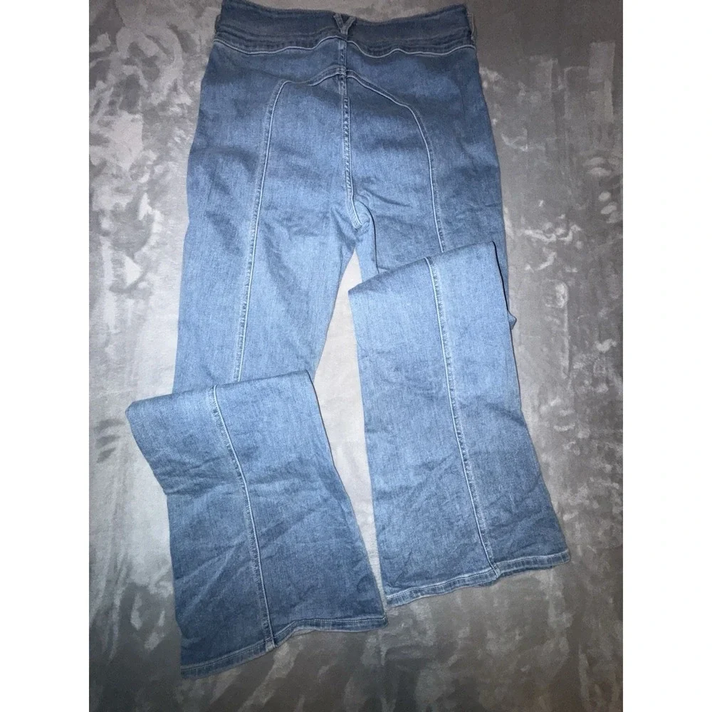 VERONICA BEARD Beverly Sz 30 High Rise Skinny Flare Jeans Silver Surfer Boho‎